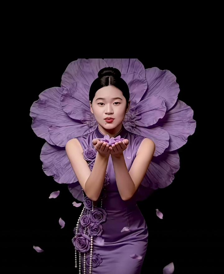 我是真被全红婵惊艳到了，太美了，差点认不出来了，她受邀拍摄时尚杂志海报，一身新中