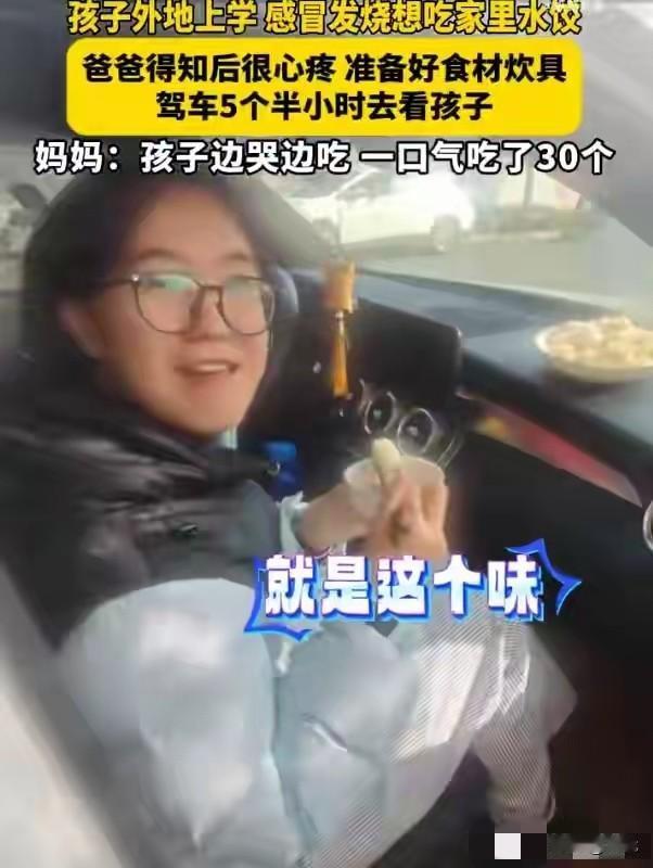 女儿在外地高烧不退，电话里那声带着哭腔的“爸，我想吃咱家的饺子”，不顾妻子劝阻，