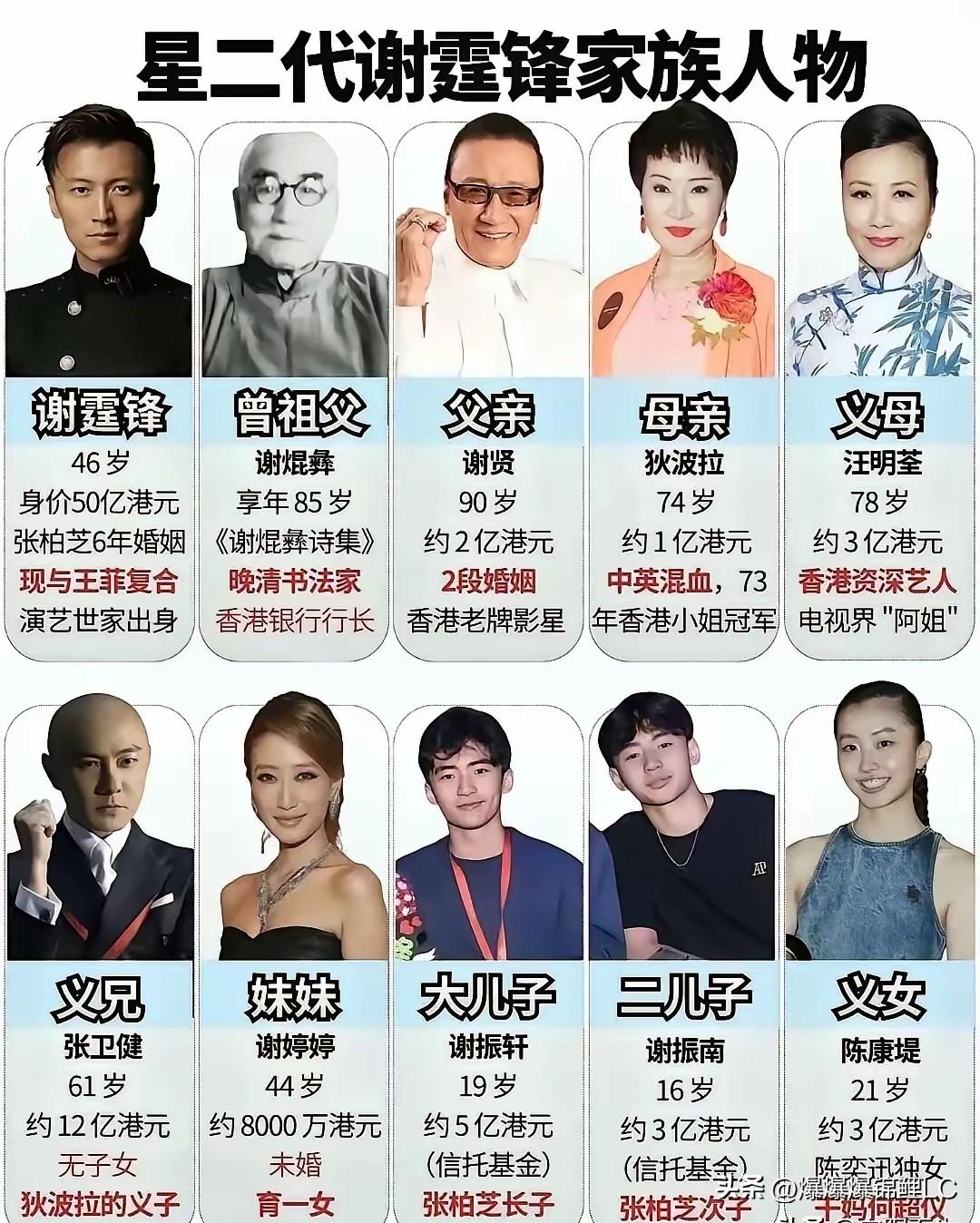 提起谢霆锋，大家印象里是歌手、演员、餐饮创业者，也是大家熟知的星二代。不少网友好