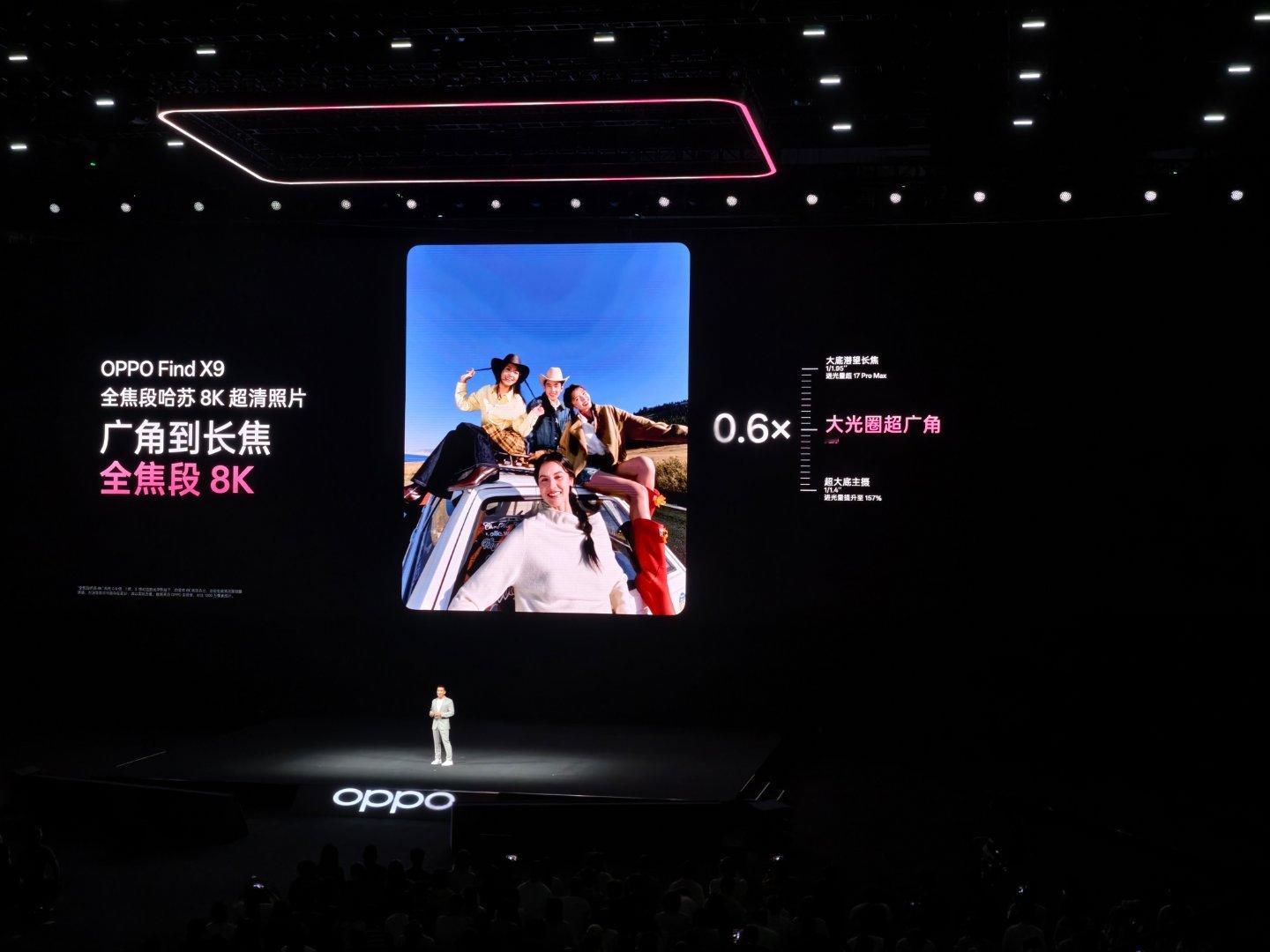 OPPO Find X9 从广角到全焦段都支持8K，裁剪后也清晰，动态实况图的视
