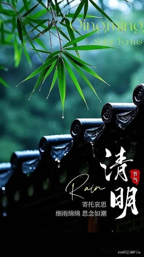 清明雨，细纷纷，
一捧黄土掩亲人。
纸鸢飞过旧尾檐，
恍见阿婆站门前。

清明风