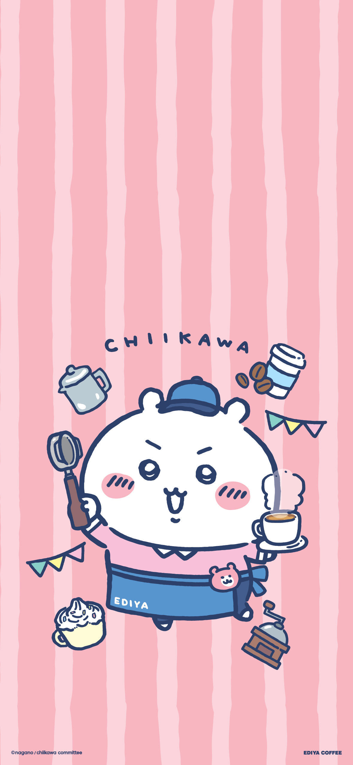 chiikawa手机壁纸｜经典粉黄蓝！🍓🍦🍼