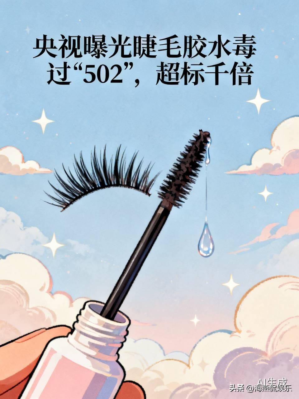 央视曝光睫毛胶水毒过“502”，超标千倍，你还敢用吗？
爱美之心人皆有之，可若这