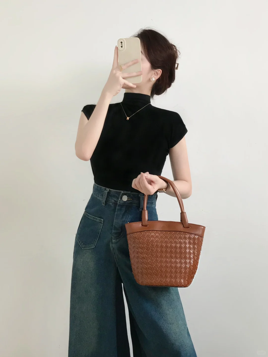 夏天🌸clean fit韩里韩气的牛仔裤裙look