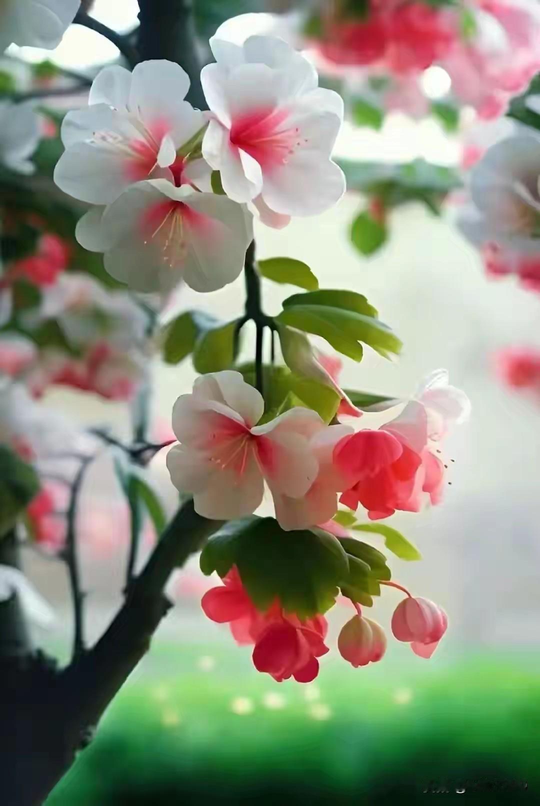 海棠花之美，真是让人沉醉。海棠品种多样，像西府海棠、垂丝海棠，各有各的韵味。西府