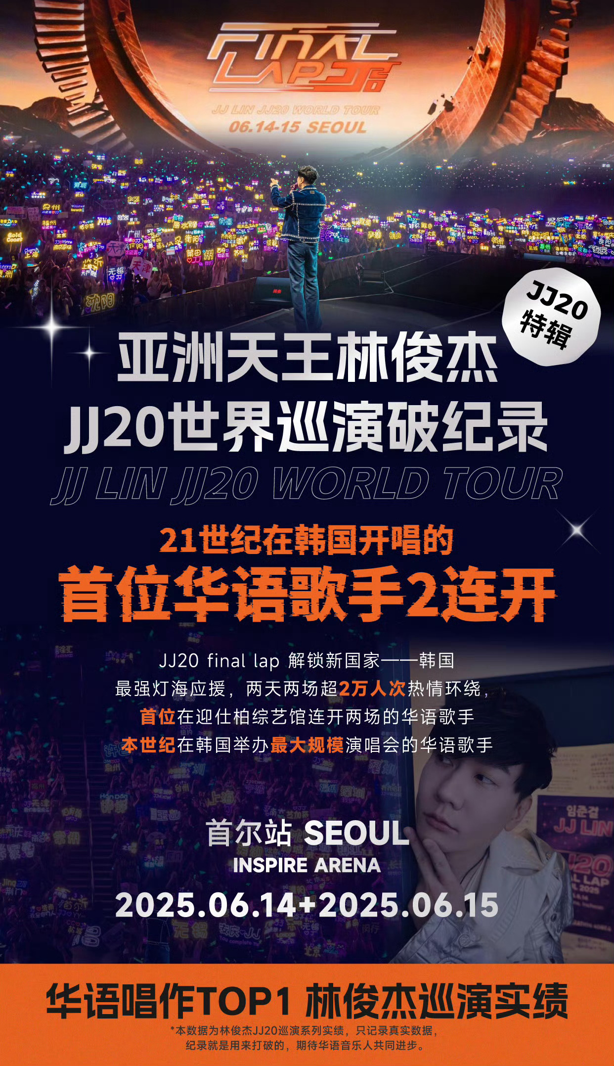 JJ20 FINAL LAP首尔站一年了~亚洲天王林俊杰