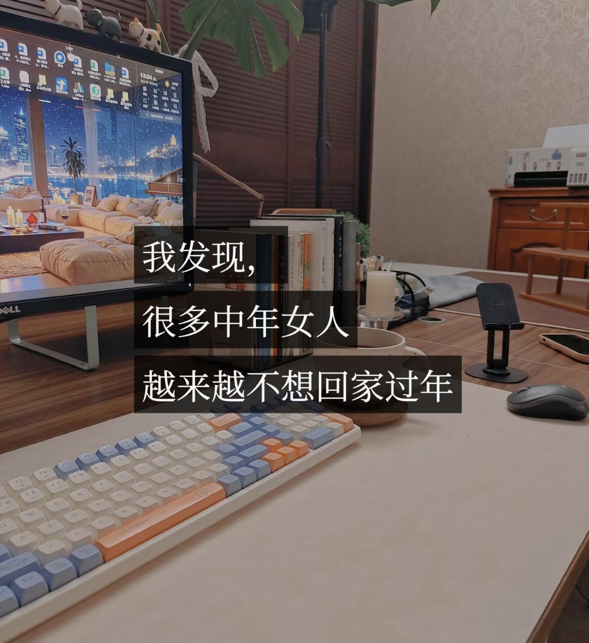 人到了中年，
蕞大的心酸，
是忙了一整年，
连过年，
都找不到一个能安心喘口气的