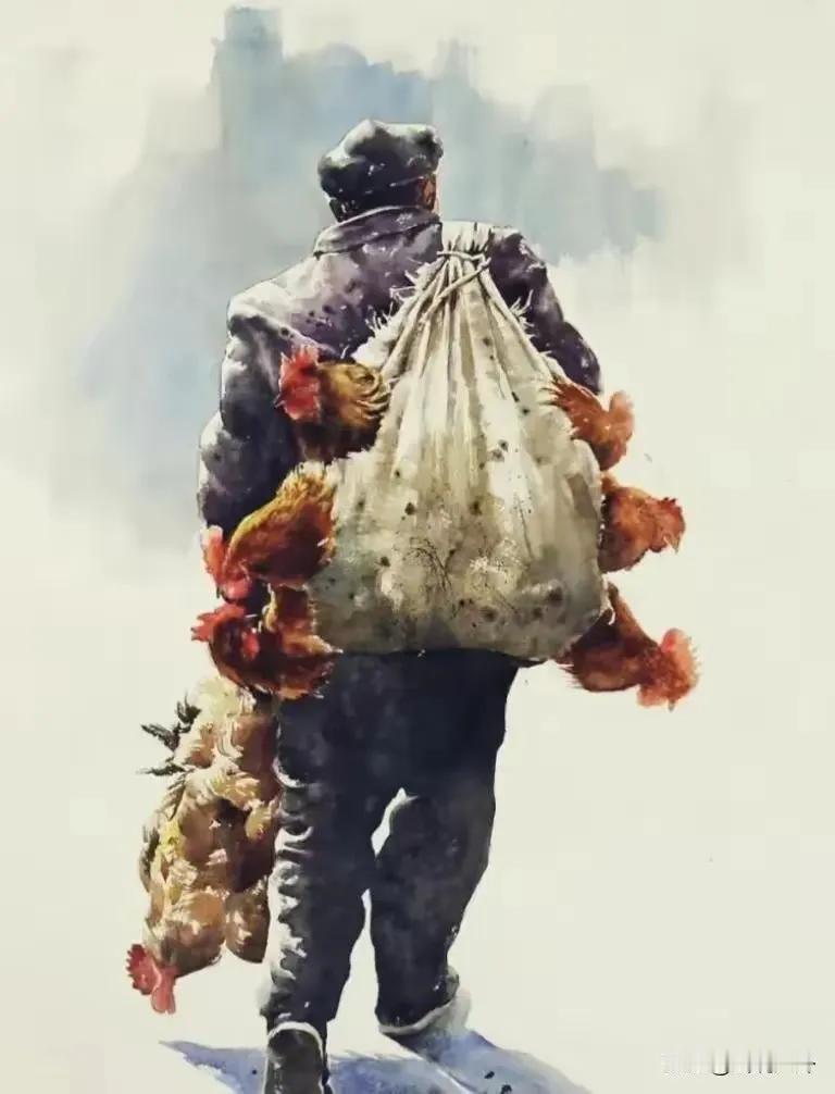 这不是一张照片，应该是一幅绘画作品，看完之后，感觉受到了强烈的震撼，艺术作品传递