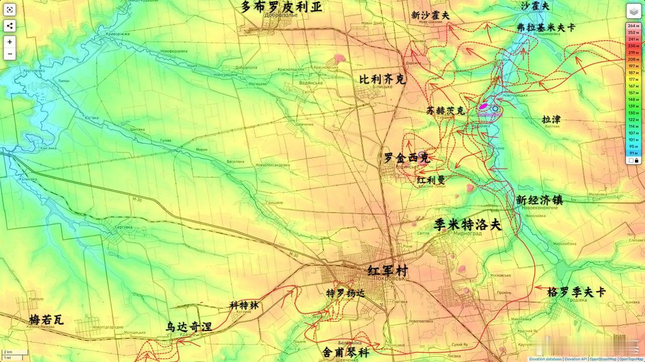 再看下激进的南哥，我吓了一跳，虽然他交战区就划线，但这也太……恐怖了来源：Мир