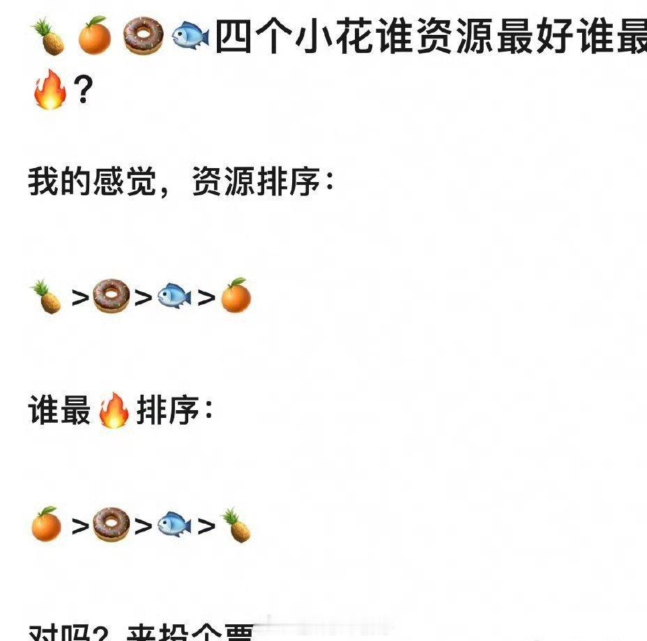 db发的四小花谁资源最好 谁最火？ 