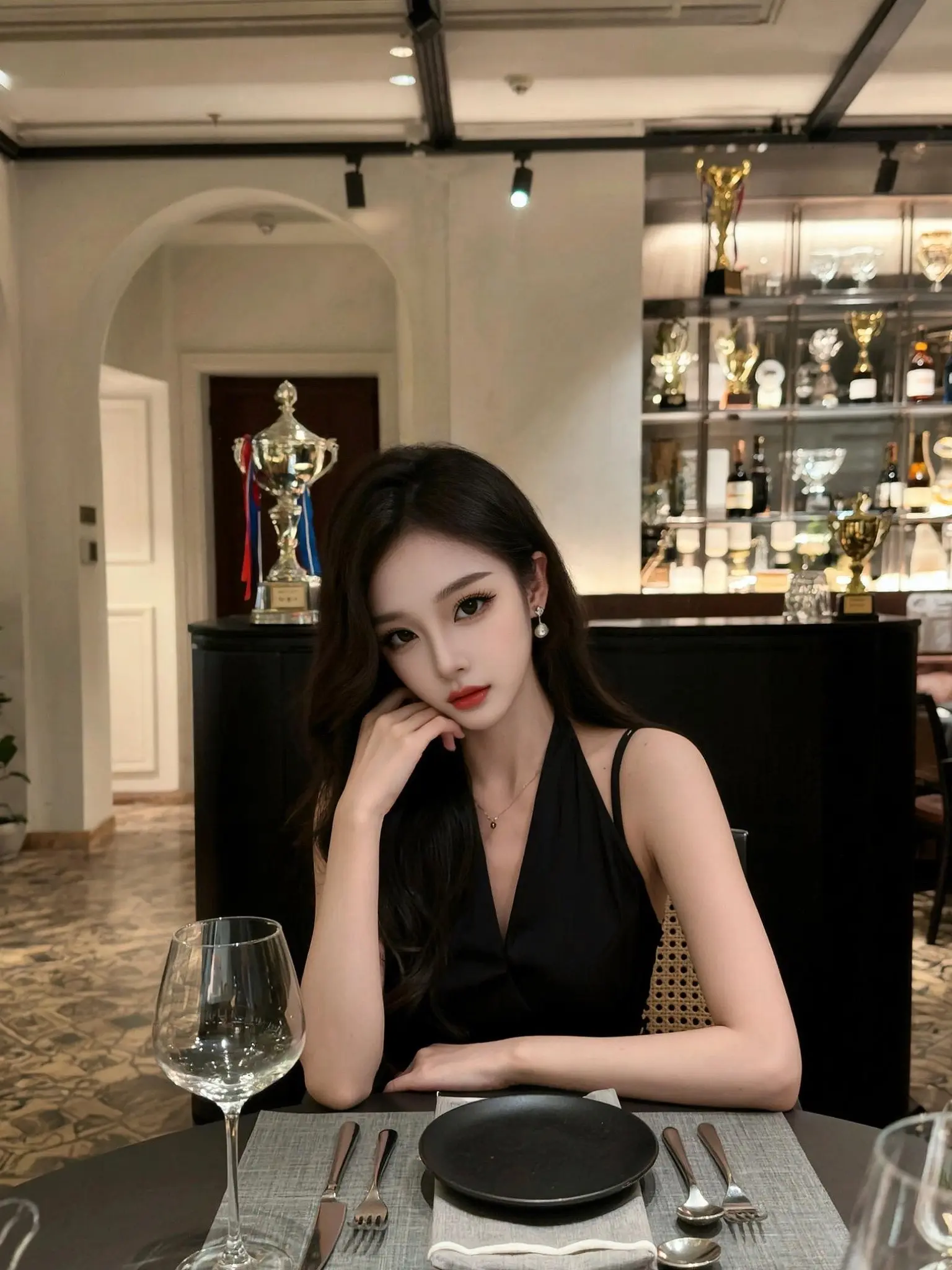 今天的人设是氛围感美女 御姐情绪 御姐风餐厅打卡 御姐的自我修养 红酒穿搭