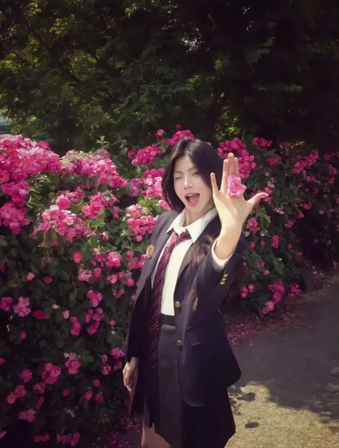 手中握着格桑花呀 美的让人忘记摘下