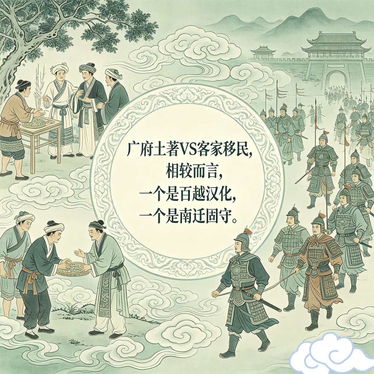 学术刚定义出来的“广府民系”，不能离开历代一直注入的北方外来移民，而独立存在。所
