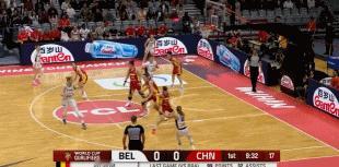 比利时女篮开局三分球6中4，直播给动图太吝啬，这三板斧真的太果敢

比利时女篮就