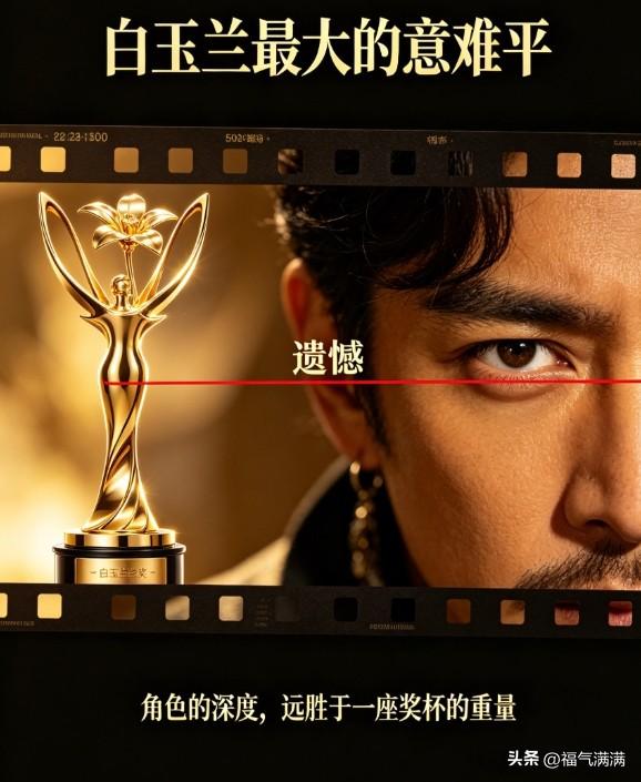 我掐指一算，
胡歌这次没拿奖，
大概率是因为戏份少到连评奖规则都救不了。

白玉
