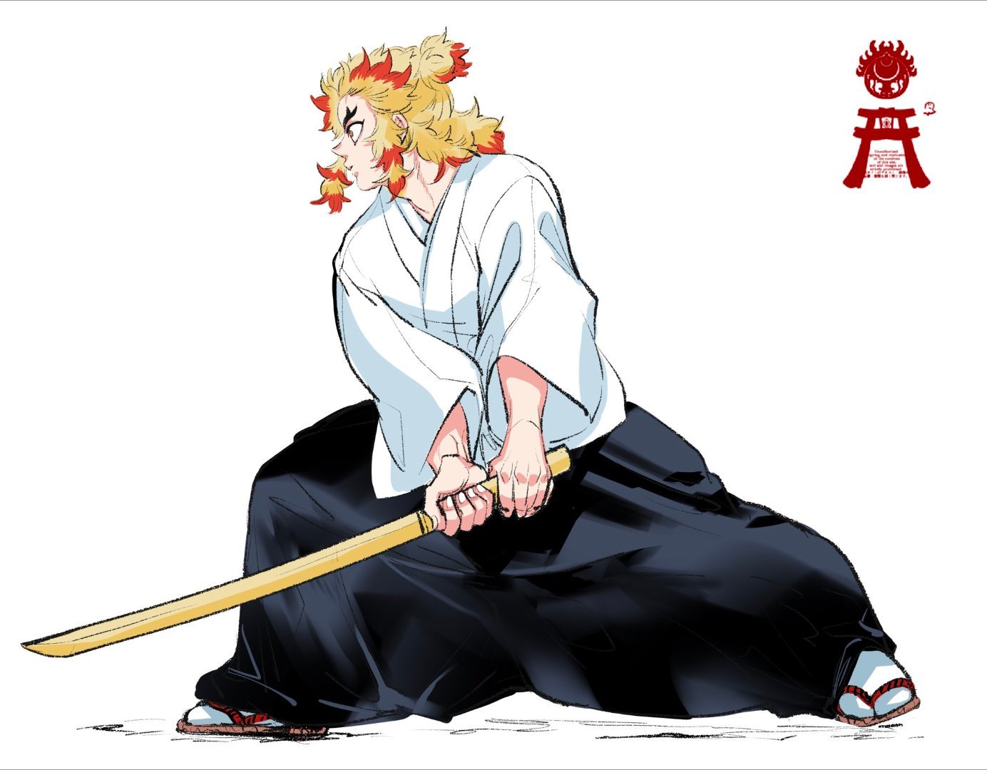 #动漫[超话]##鬼灭之刃# 炼狱杏寿郎X:takoyatsurngk#开学开新