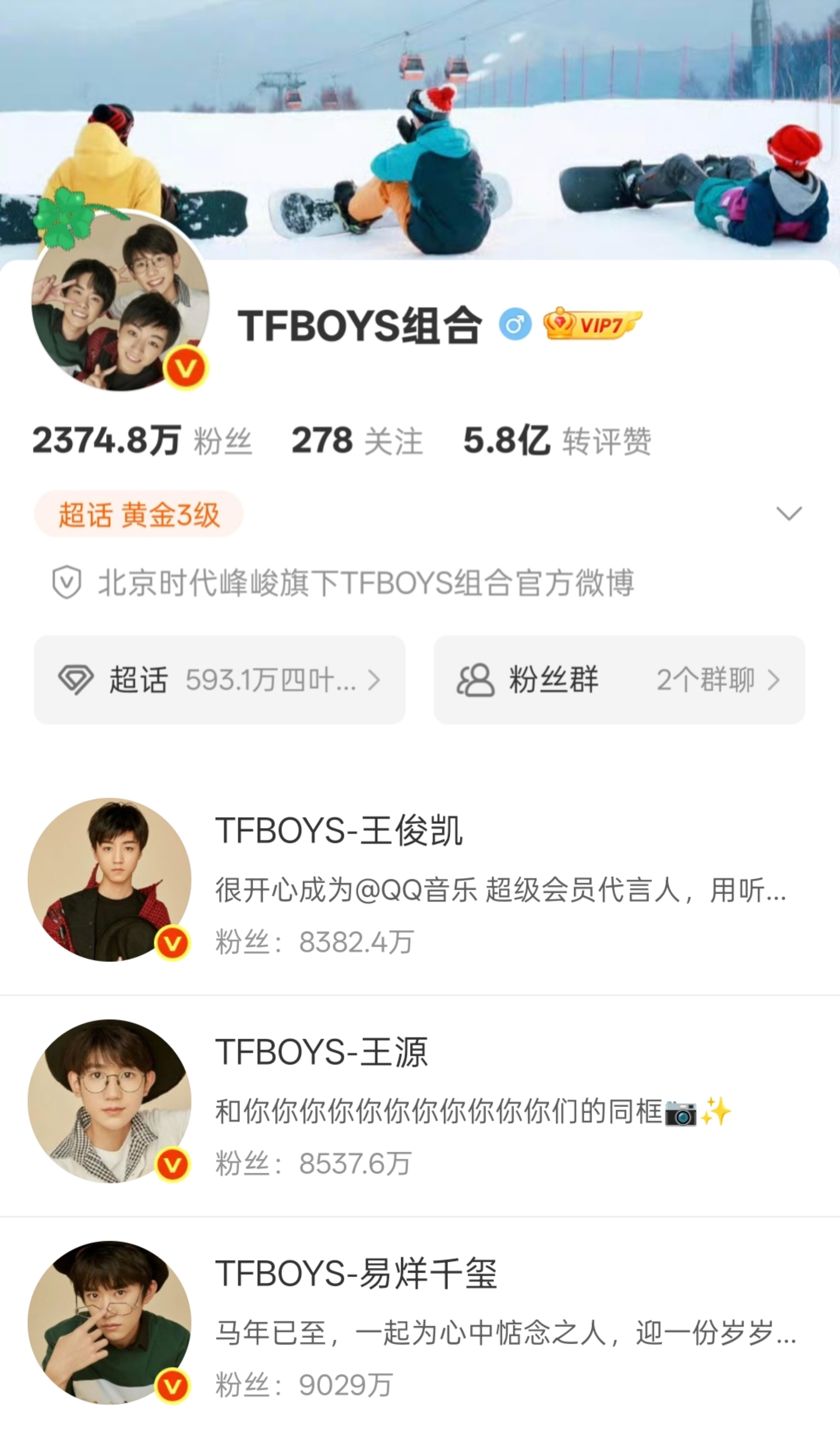 其实TFBOYS十周年之后就可以换新的头像了，可是他们一直都没有换，一直用的还是