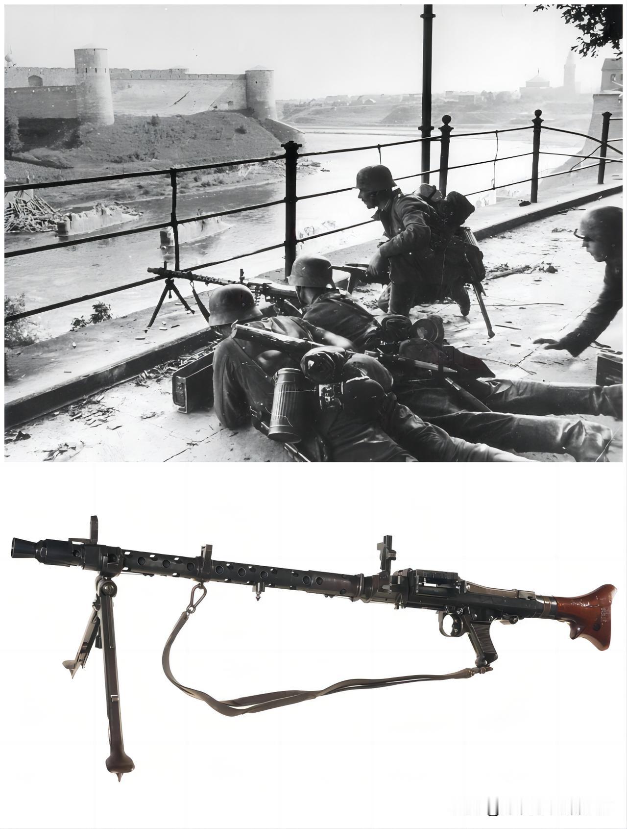1941年8月，东线，纳尔瓦河上的伊万哥罗德要塞。德军北方集团军群突破苏军防线，