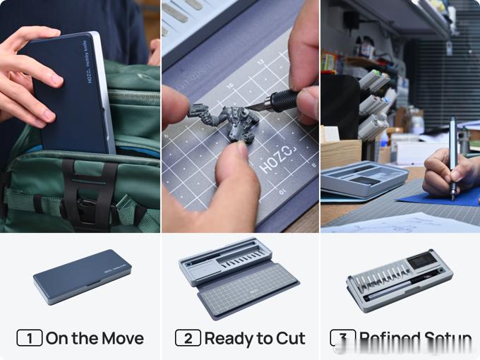 BDD创业品牌HOZO的新品HOZO Hobby Knife 昨晚在KS开启众筹