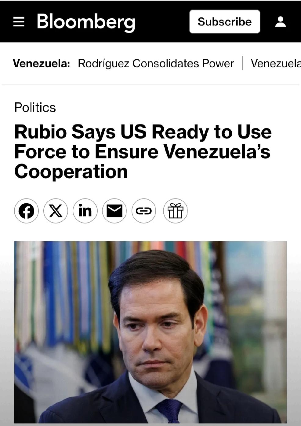 承认失败
     北京时间1月28日，美国国务卿卢比奥表示：“特朗普政府准备动