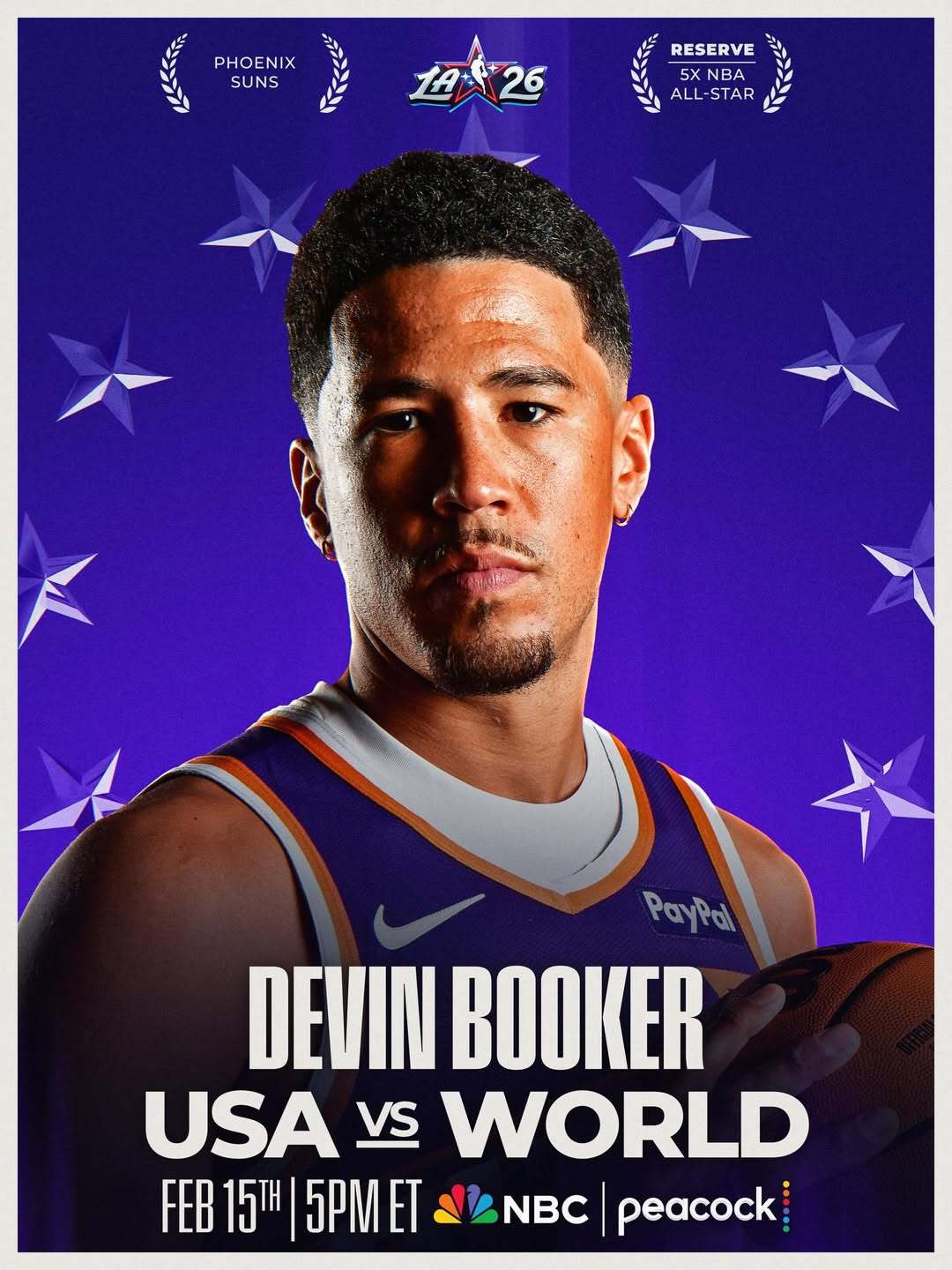 场均25.4分 6.2助攻 4.0篮板第5次全明星｜布克实至名归 🌟菲尼克斯太