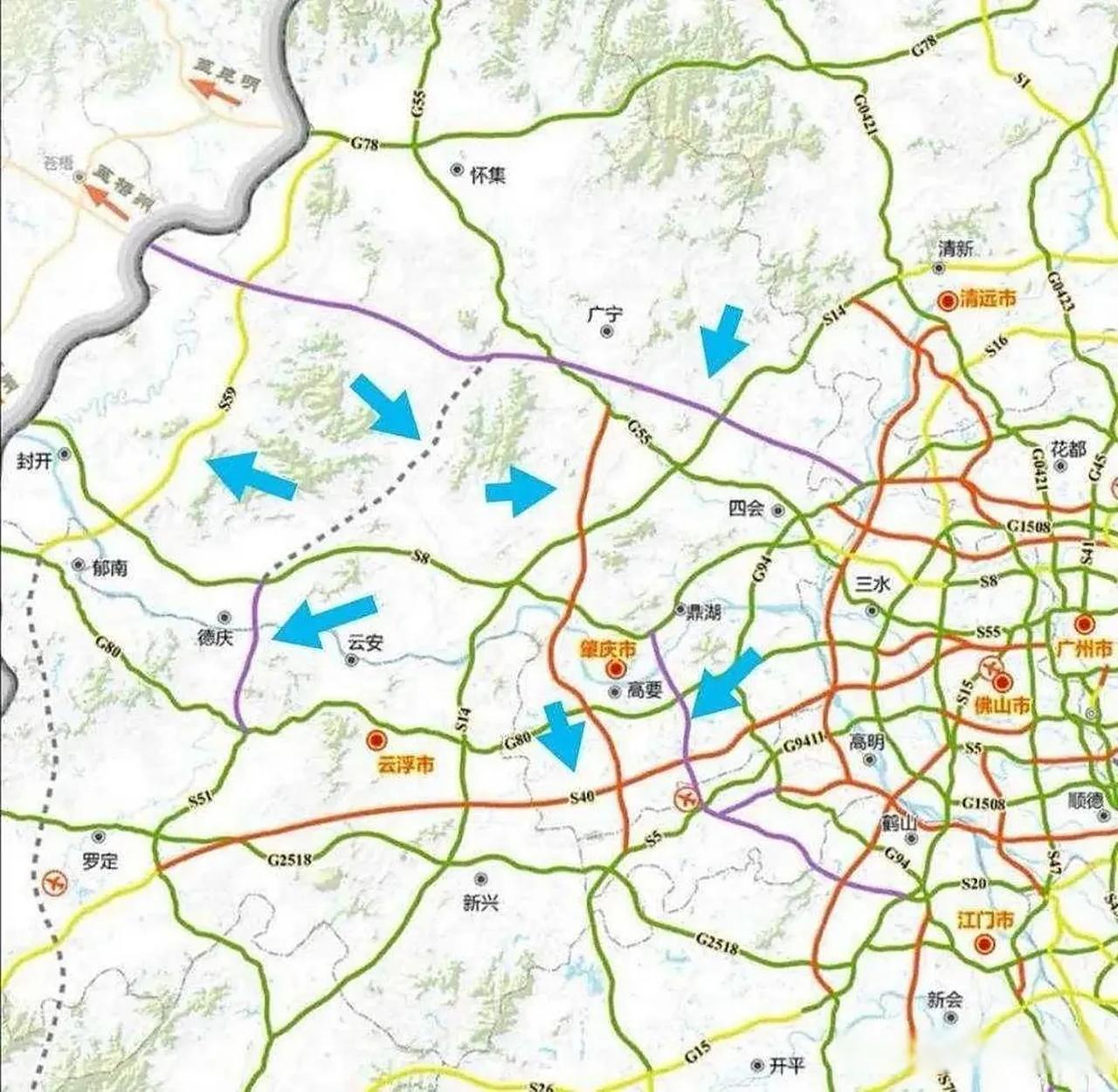 全国著名的堵城广东省肇庆市，国庆期间高速和国道堵车全国排名第一名！我国西部几个省