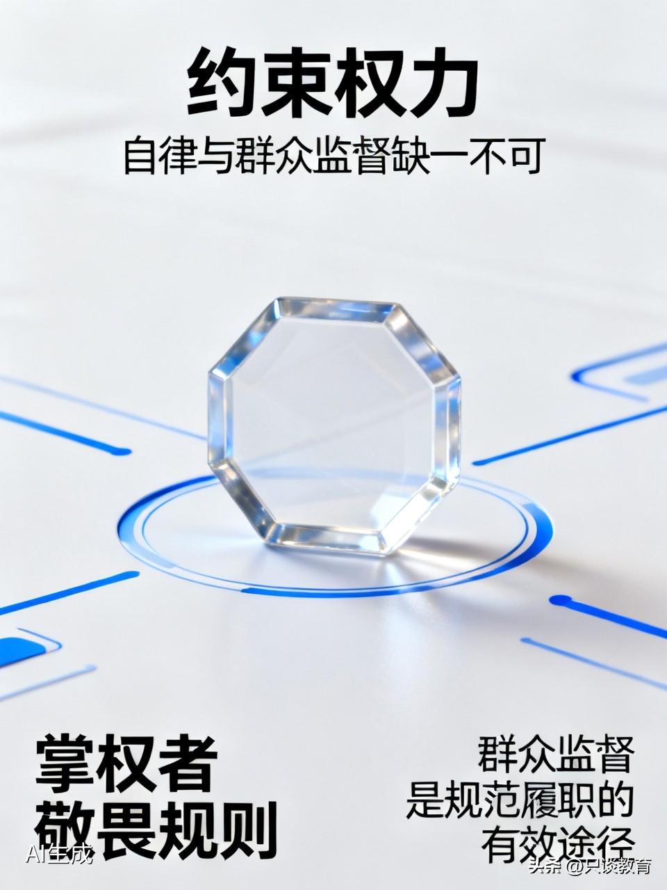 约束权力，自律和群众监督缺一不可
 
想要用制度约束权力，有个核心前提：掌权者都