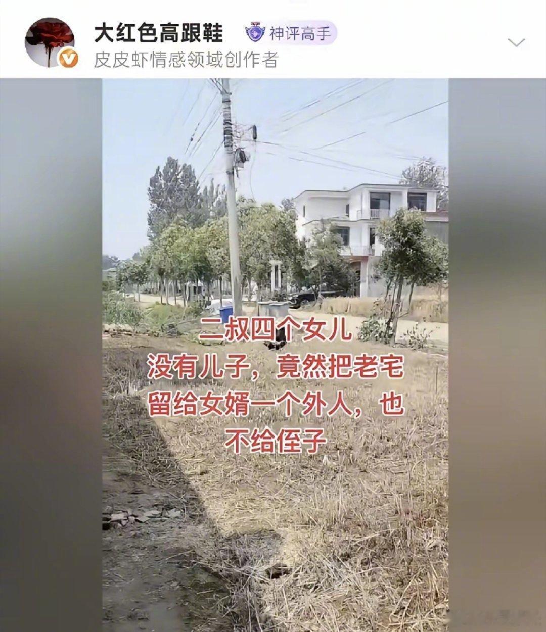 他只是没儿子，有不是没孩子 ​​​