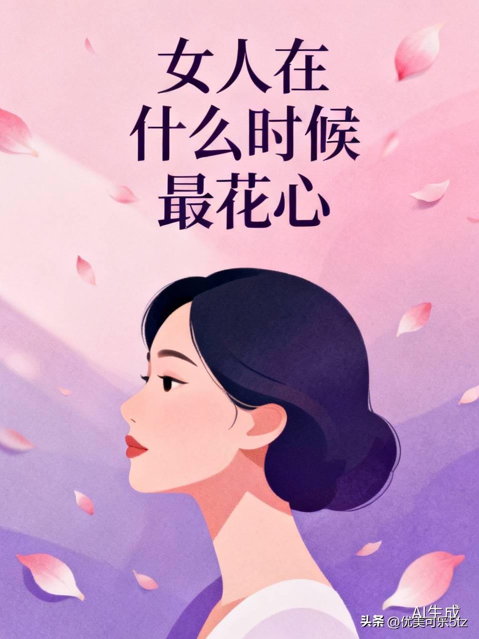 这是一位温柔的女人侧脸图。