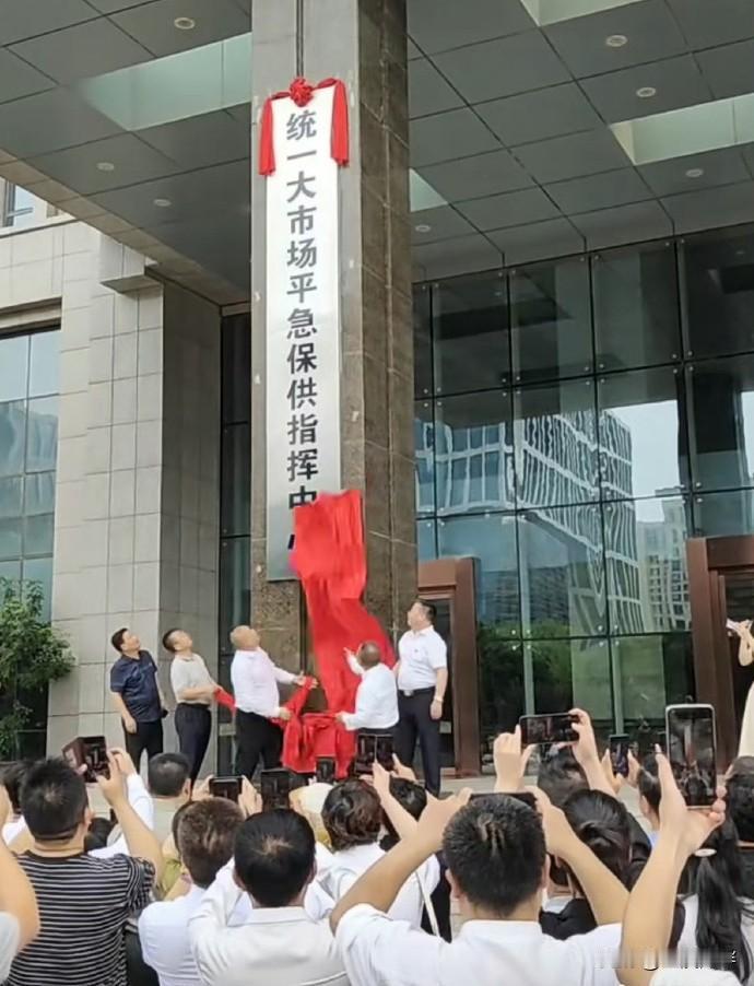 最近新成立了一个机构叫“统一大市场平急保供指挥中心”，阵势还挺大的，搞了揭牌仪式