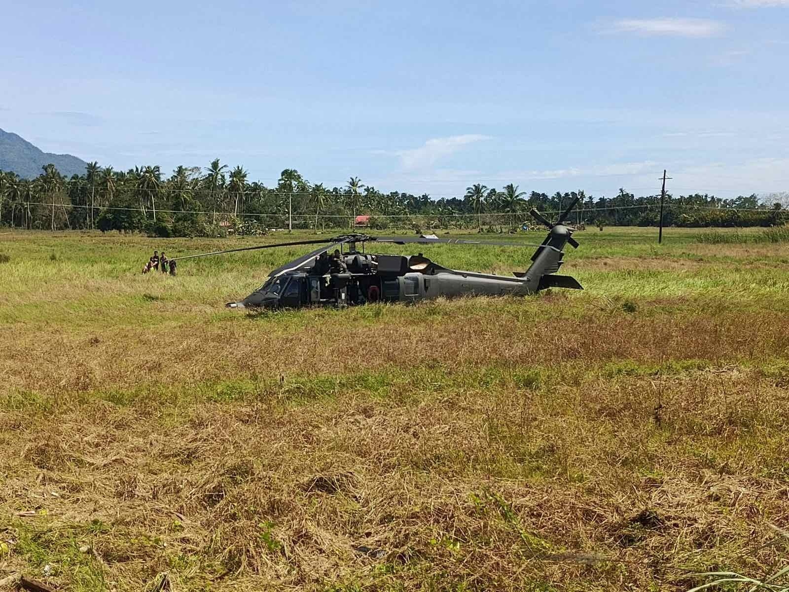 烽火问鼎计划11月5日，菲律宾空军的一架黑鹰直升机在执行任务期间，因其中一台发动