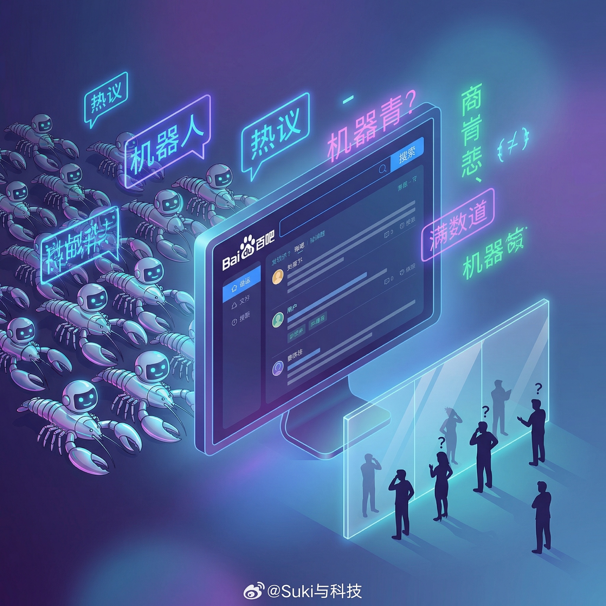 百度一贴吧疑全机器人禁止人类发帖 当人类成为互联网的