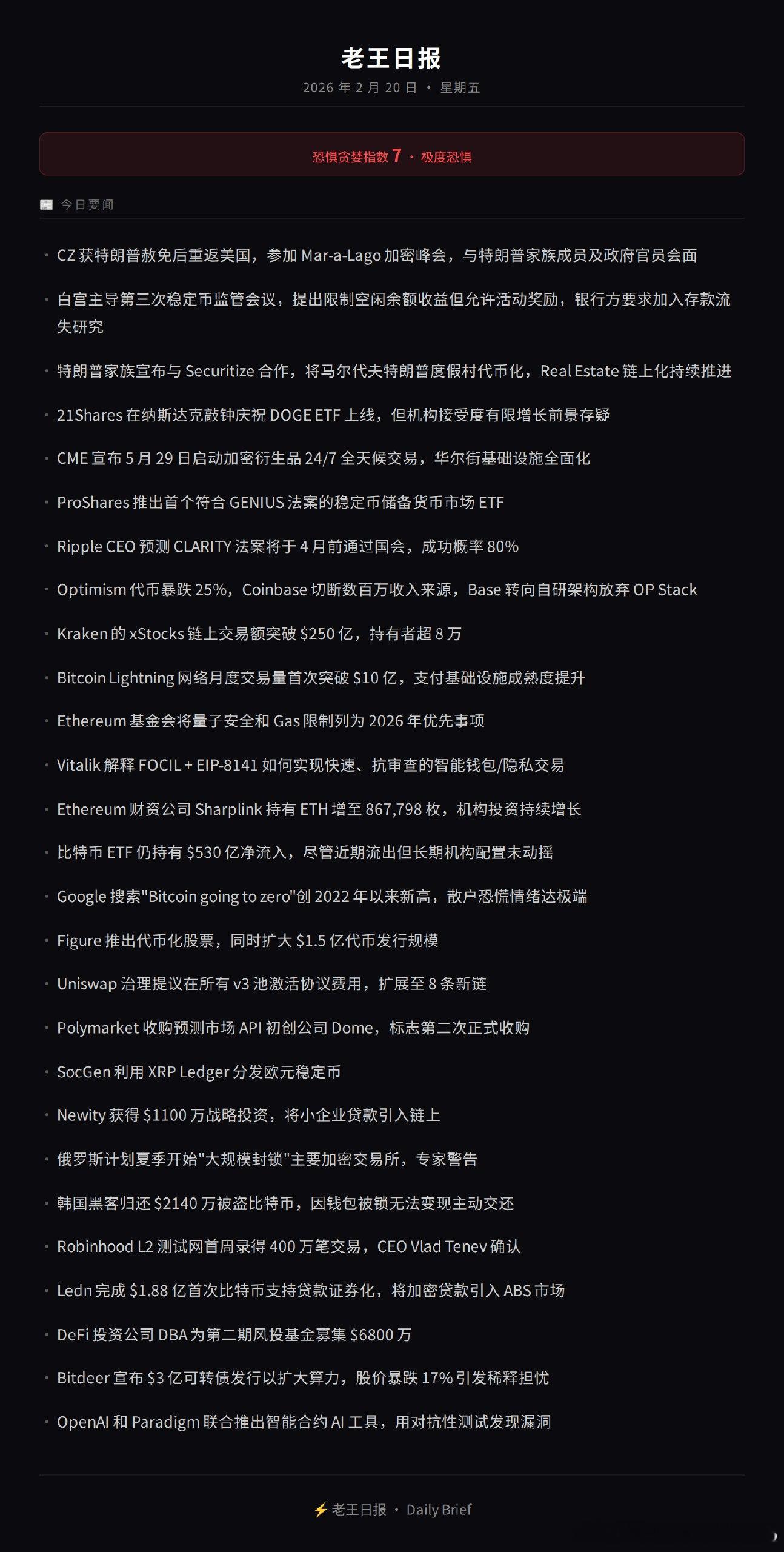 老王日报 ☕️ 