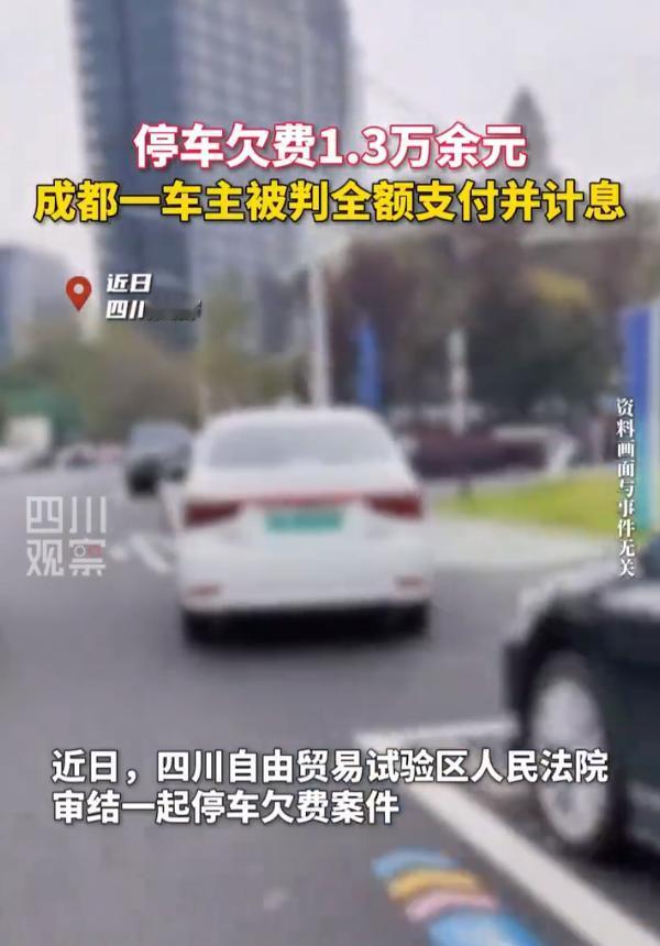 车主停车欠费一万三被判全额支付还计息

成都一车主在路边划线停车位停车2411次