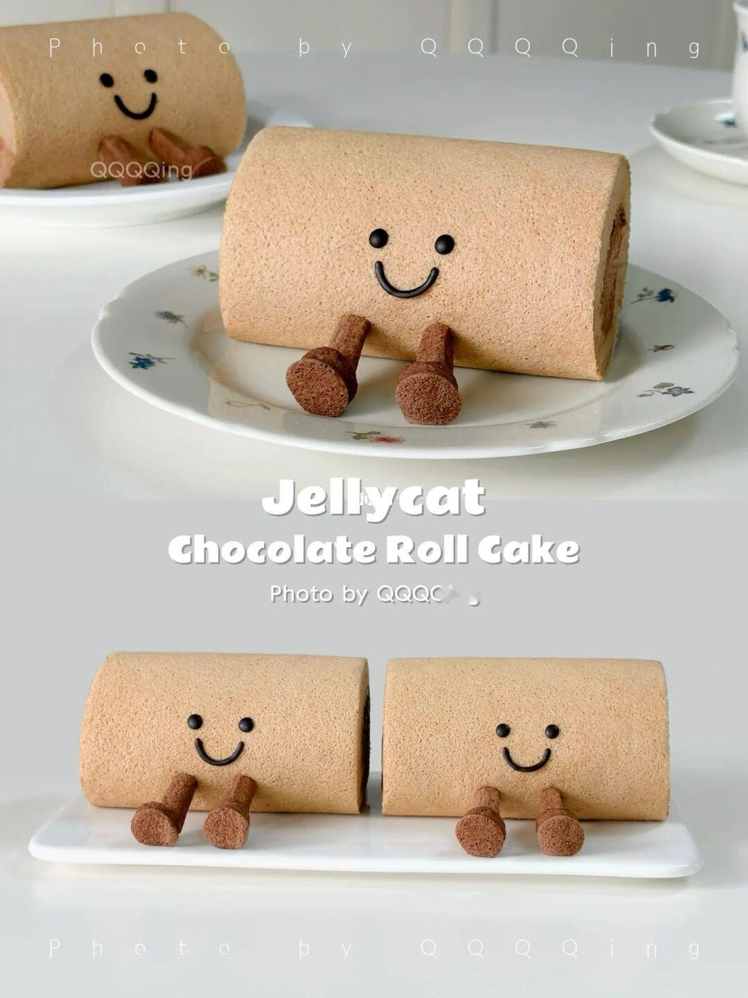可以吃的.‿.Jellycat巧克力蛋糕卷🍰附教程