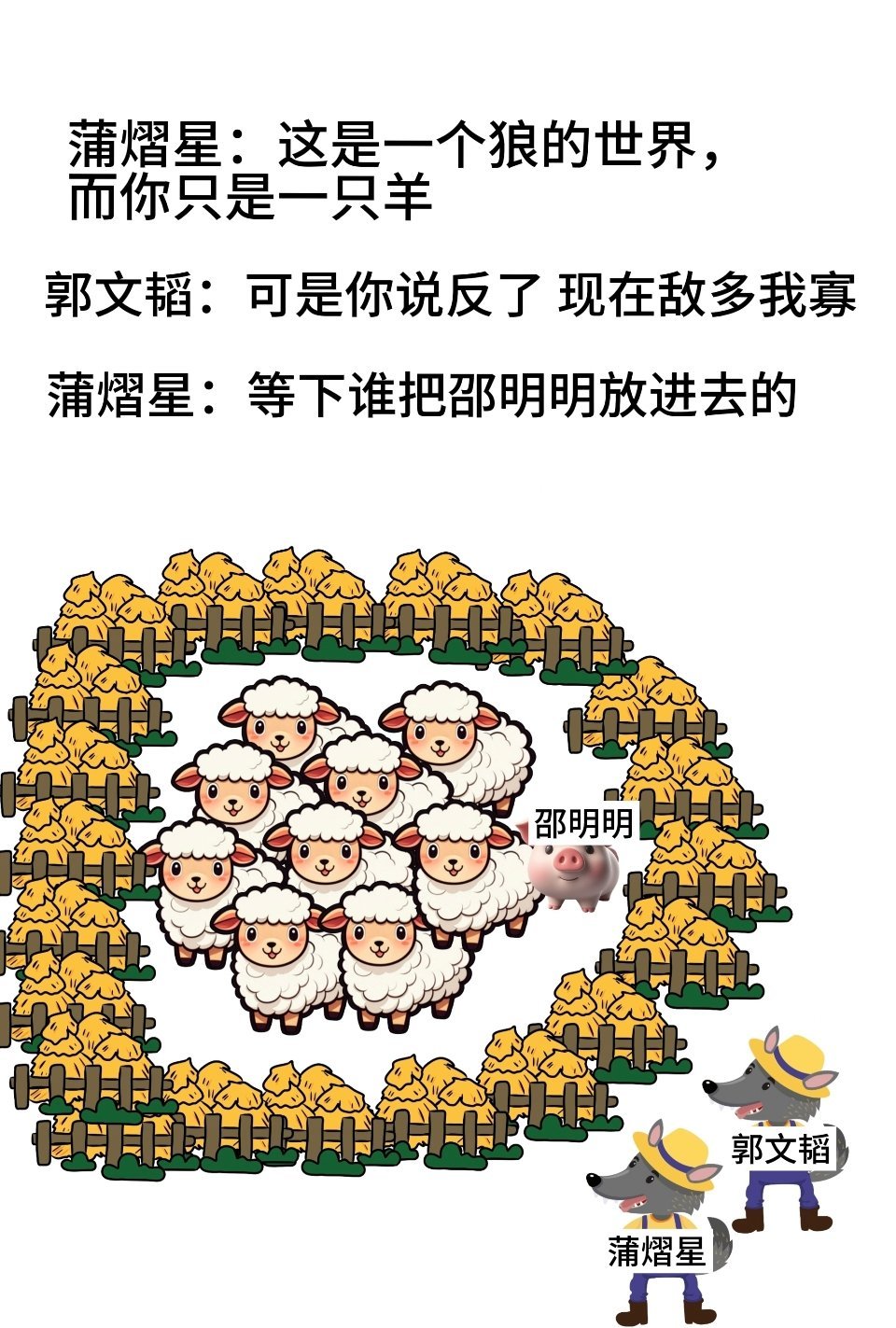 挑战给同一张吊图配字 
