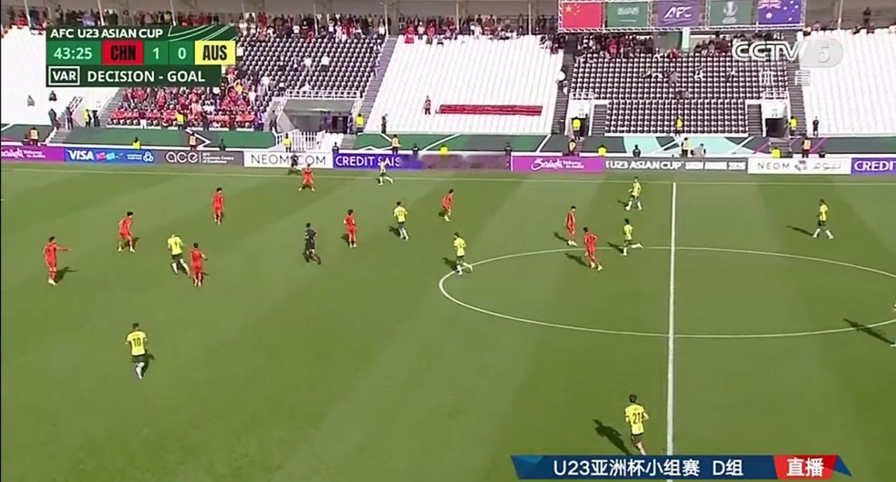 中国男足战胜澳大利亚队，暂居小组头名，有望首次晋级U23亚洲杯淘汰赛！
北京时间