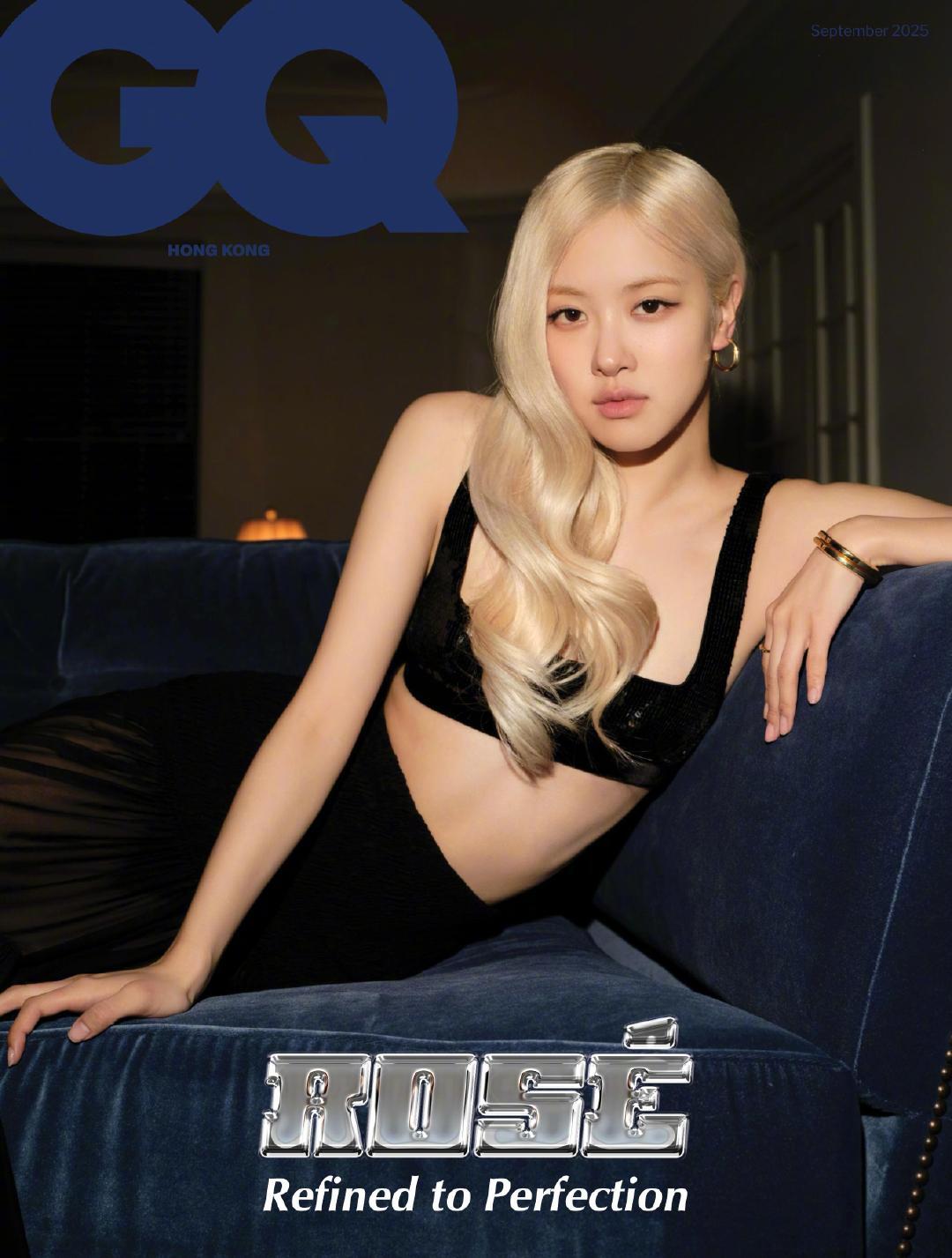 朴彩英拍摄GQ香港版创刊号封面，身穿Saint Laurent，佩戴 Tiffa