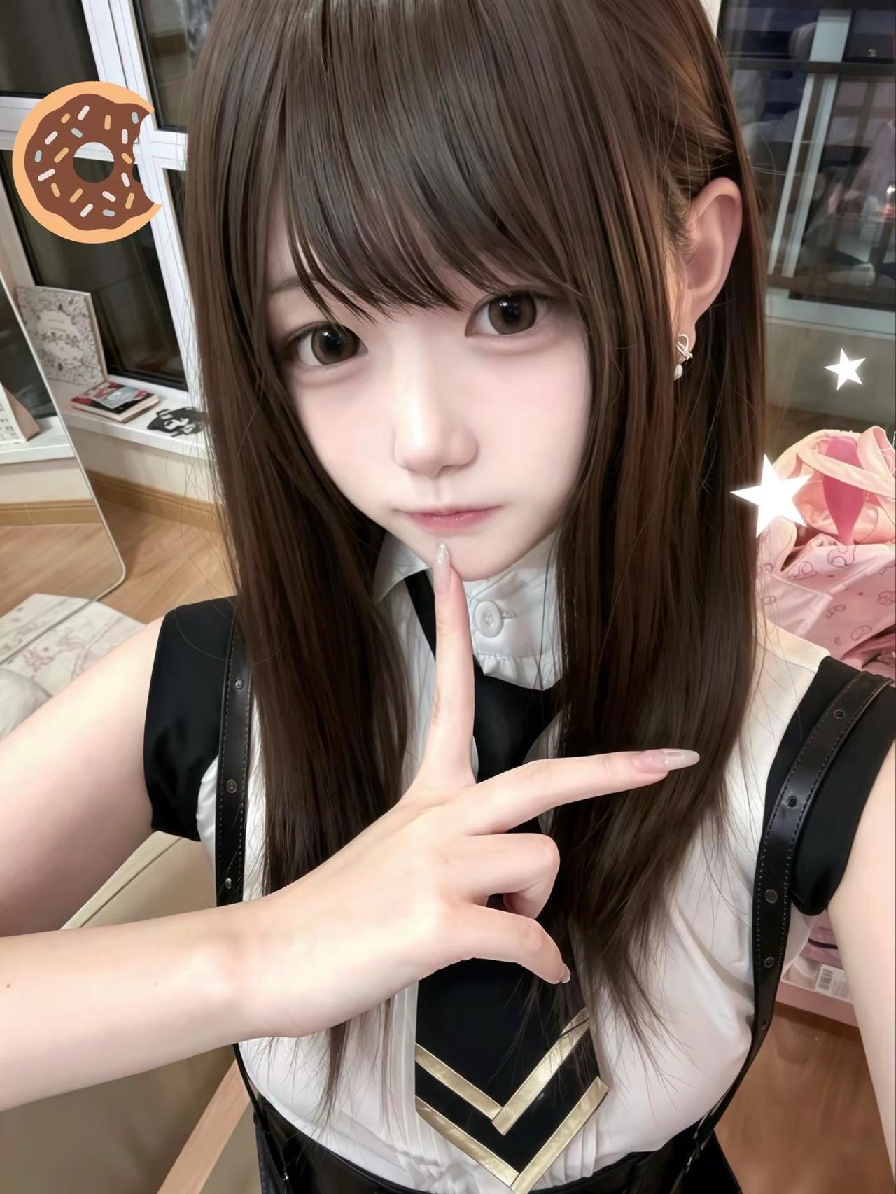 🍩甜甜圈分你一半。纯田真奈