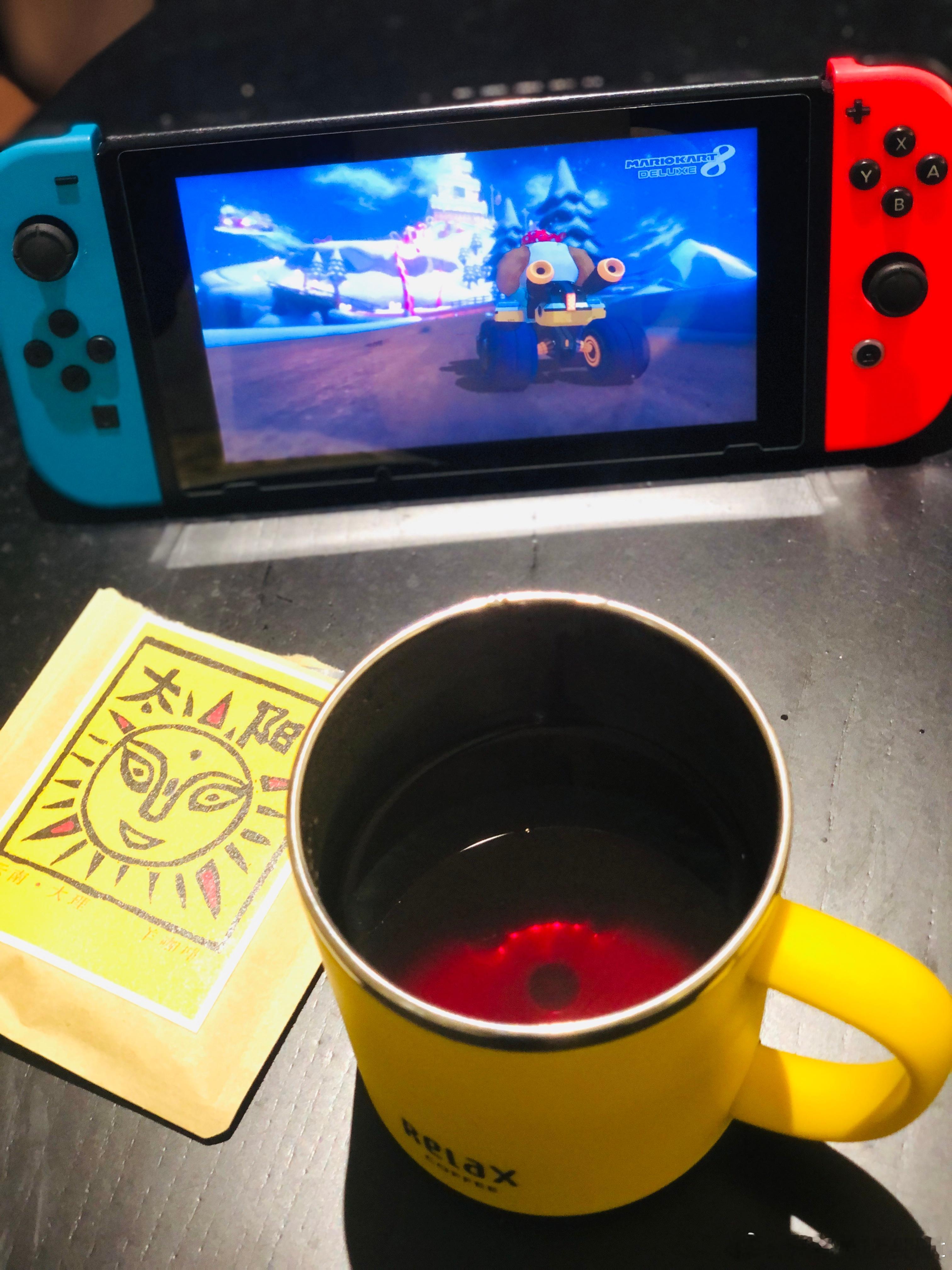 今天第一杯～云南普洱小红莓！🥱☕️☁️🌞🎮挂耳包咖啡switch云南大理