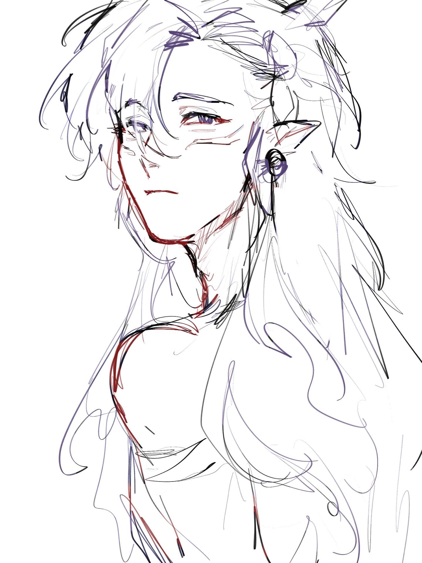 oc procreate绘画 混更