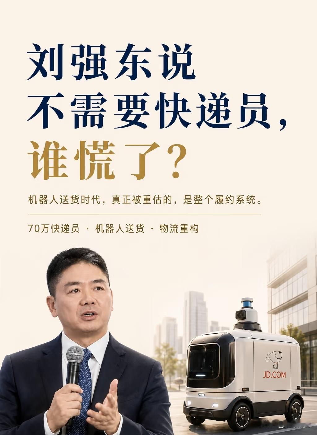 这不只是岗位的消失，更像是一个时代的手艺，被另一种语言重写。

刘强东说，未来机