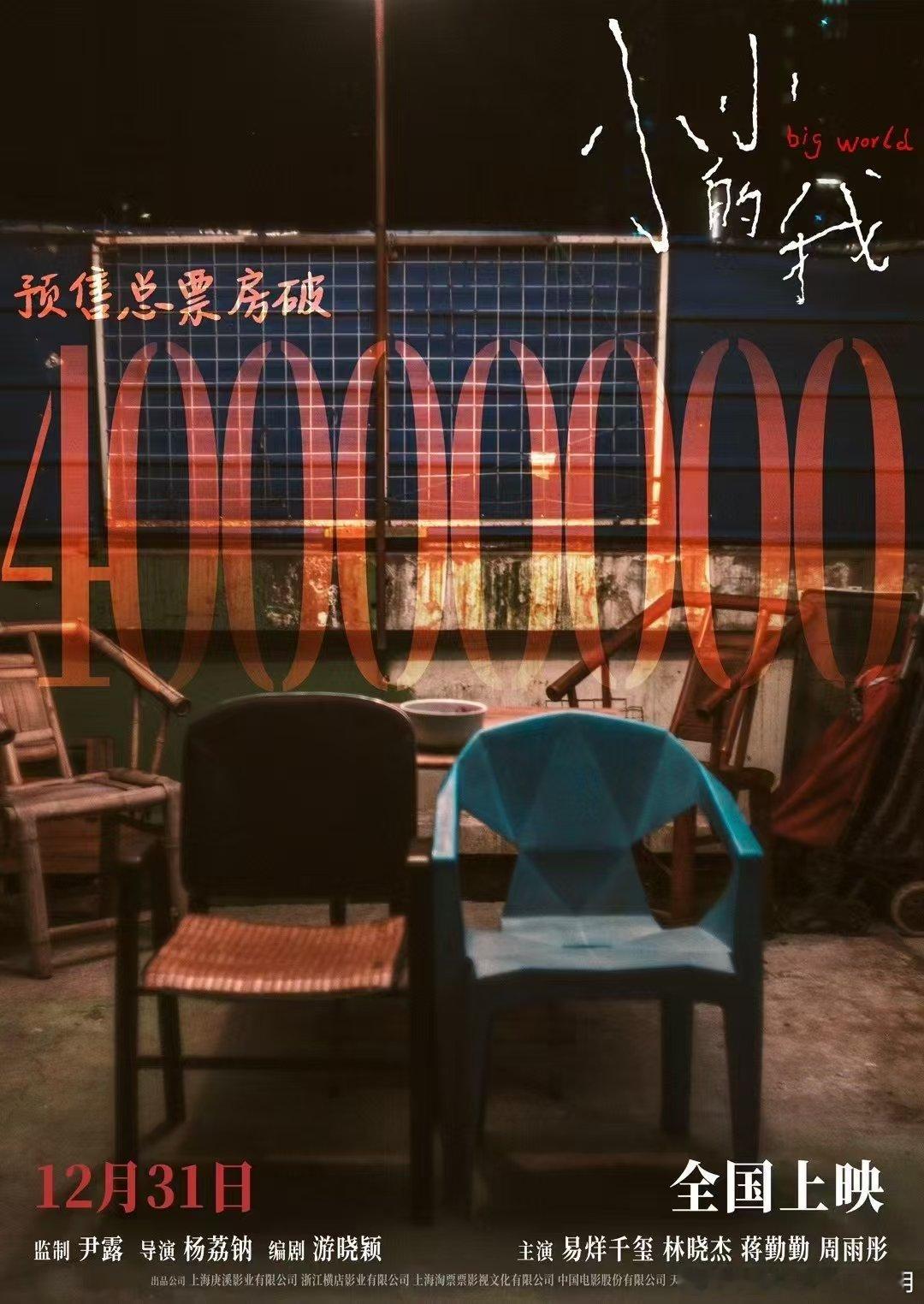 易烊千玺主演的电影《小小的我》预售过4000w，什么水平？ 