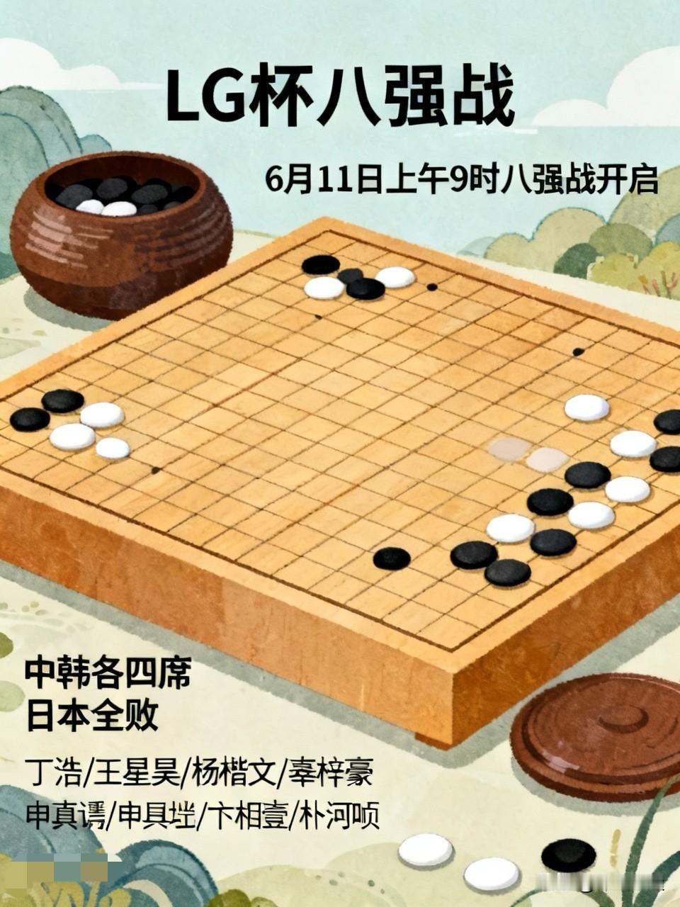 第31届LG杯八强战结果太有看头了！北京时间6月10日，16强赛在韩国全州激战一