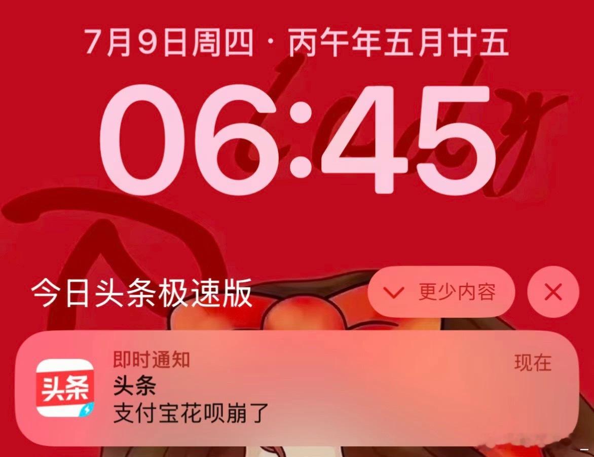 花呗崩了雷霆标题 开心的我赶紧打开了花呗，并没有，明明好的，谢谢！还有19块💰