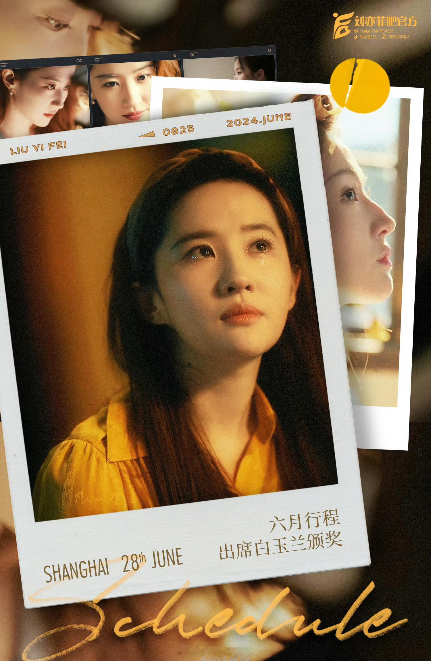 #刘亦菲将出席白玉兰颁奖典礼##刘亦菲将参加白玉兰颁奖#刘亦菲将参加白玉兰颁奖，