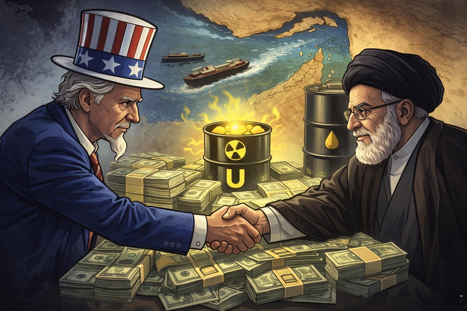 霍尔木兹海峡开放200亿美元换铀、霍尔木兹开放、美伊周末再谈：一场决定停火能否落