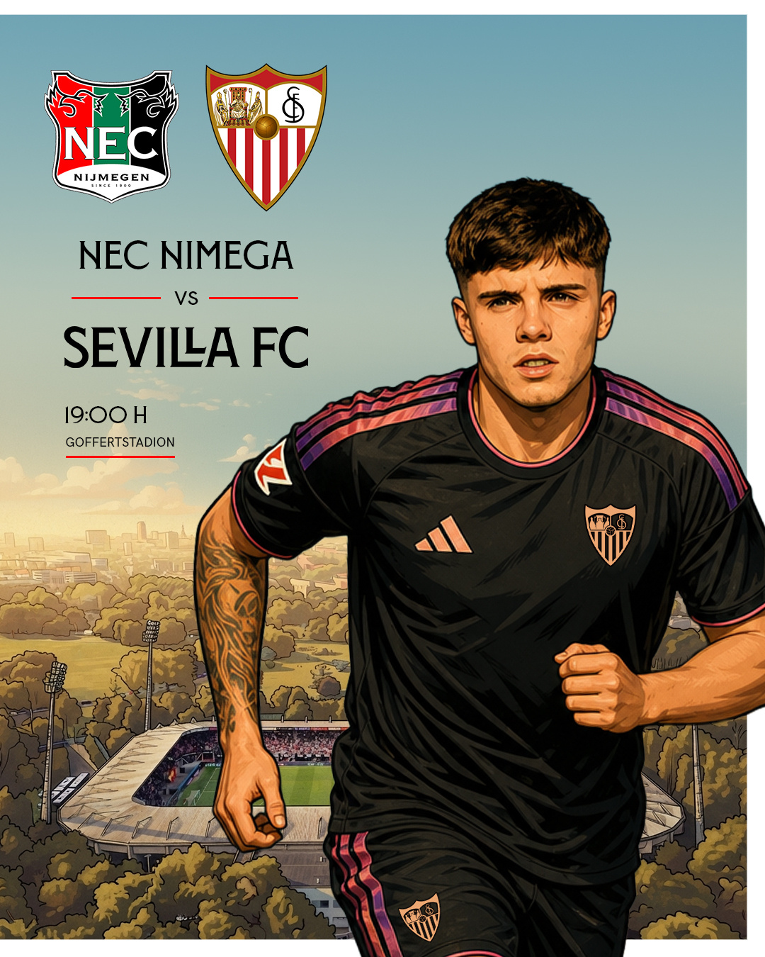 ⚔️ 比赛日🆚 NEC Nijmegen🏆 友谊赛🏟 戈费特体育场⌚ 01