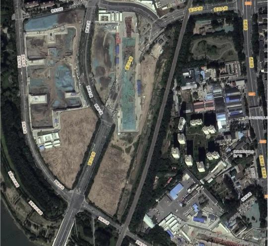 信通院、通州西站、通顺路站9月28日卫星图
信通院、北京地铁m101线的通州西站