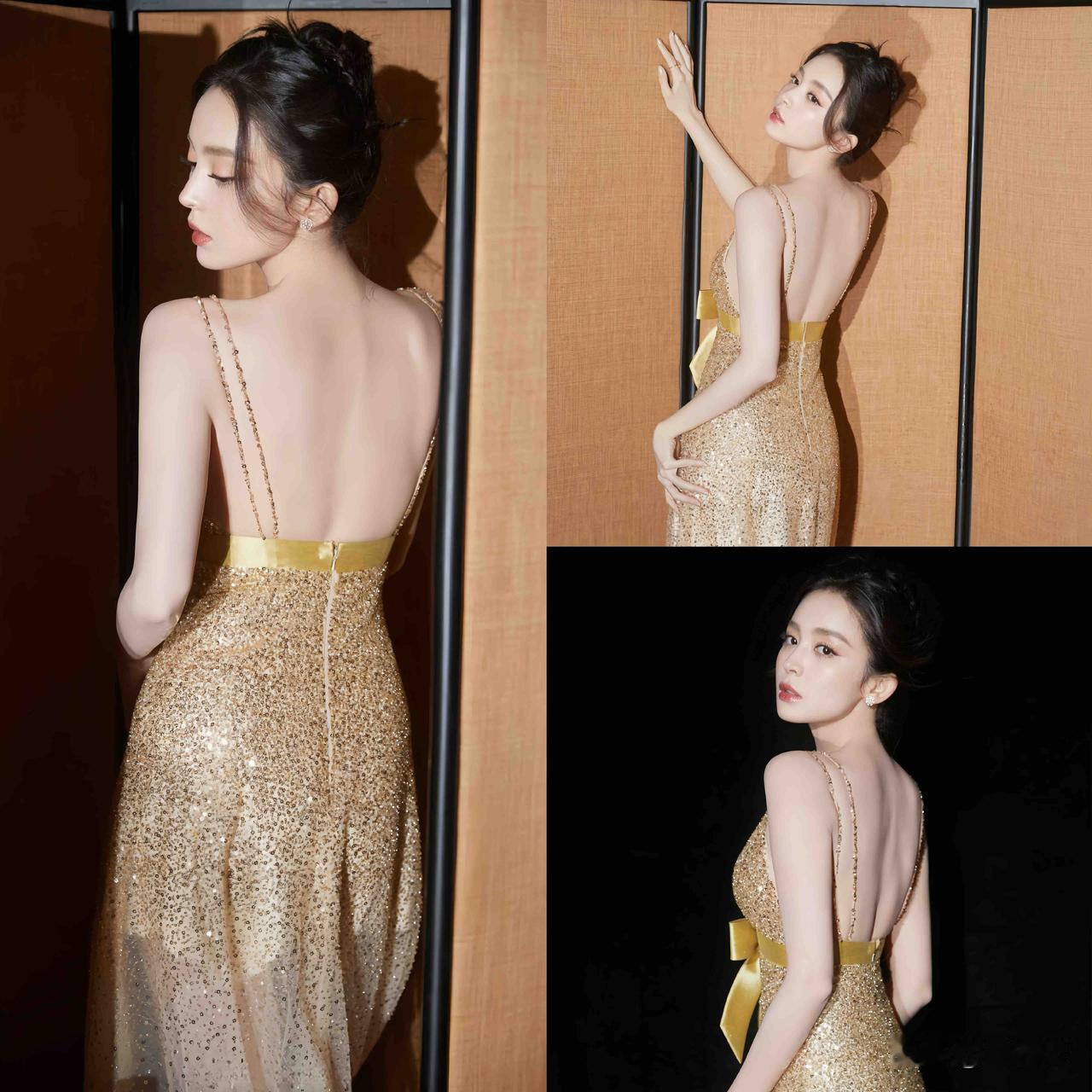单看背影就惊艳，古力娜扎这绝美美背你们打几分？